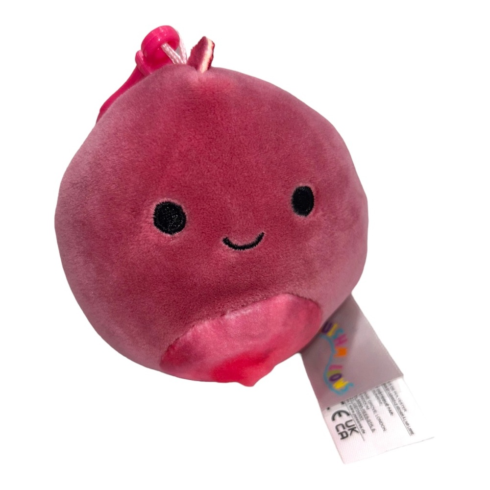 Mini Pink dragon squishmallows with keychain hook 3” tall